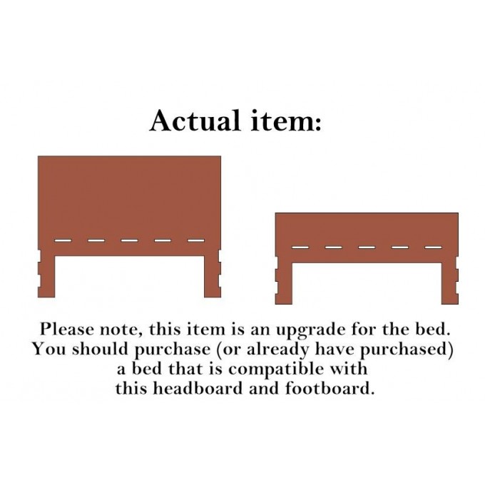 Upgrade set: headboard footboard basic for bed digital