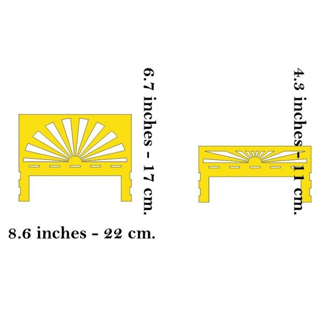 Upgrade set: sunrise headboard footboard for bed digital 