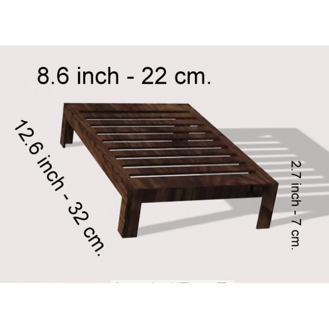 Miniature basic frame bed base digital file, dollhouse kit