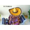 Miniature sombrero hat tutorial how to make BJD