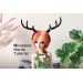 Miniature deer antlers on magnet tutorial. BJD dol