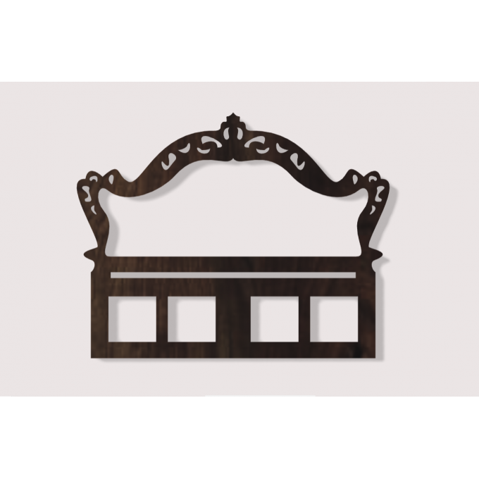 Miniature dollhouse headboard for bed digital download