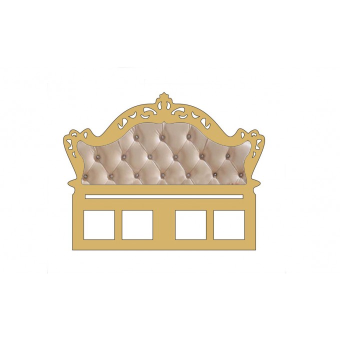 Miniature dollhouse headboard for bed digital download