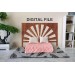 Miniature bed headboard sunrise digital download laser 