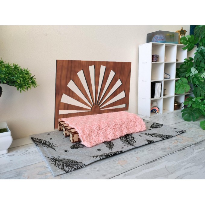 Miniature bed headboard sunrise digital download laser 