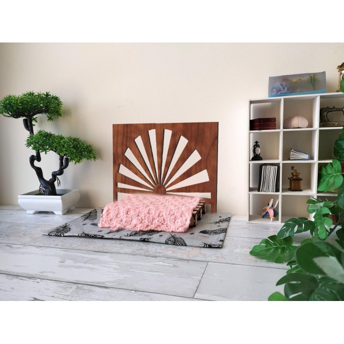 Miniature bed headboard sunrise digital download laser 