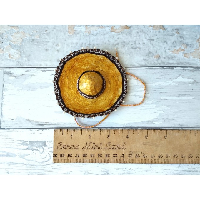 Miniature sombrero hat tutorial how to make BJD