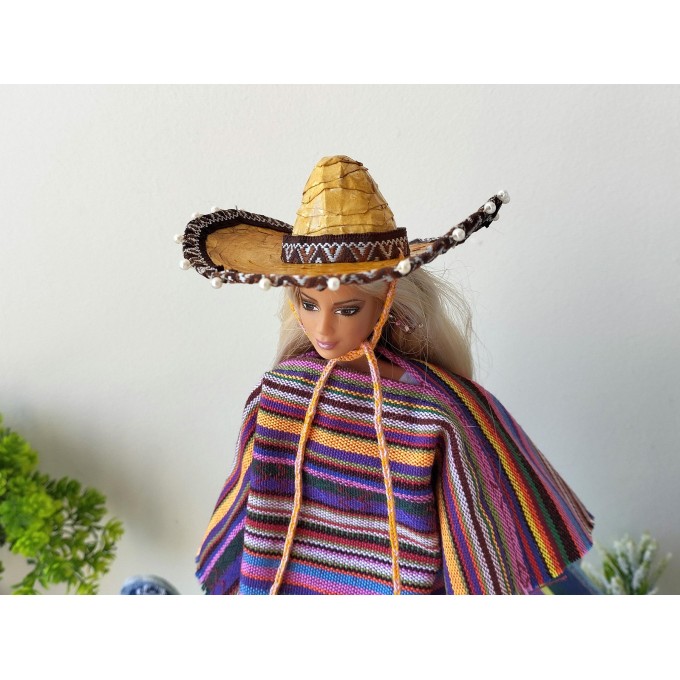 Miniature sombrero hat tutorial how to make BJD
