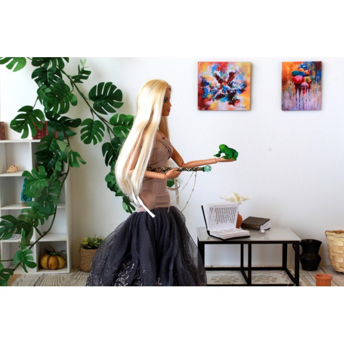 Miniature fairy wand making tutorial DIY, BJD doll magic