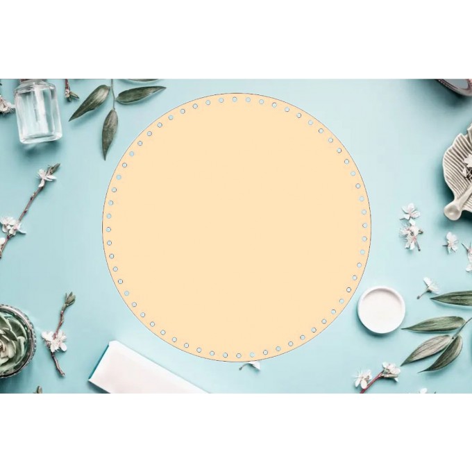 Round basket base 65 cm. 25 inch digital file, laser cut 