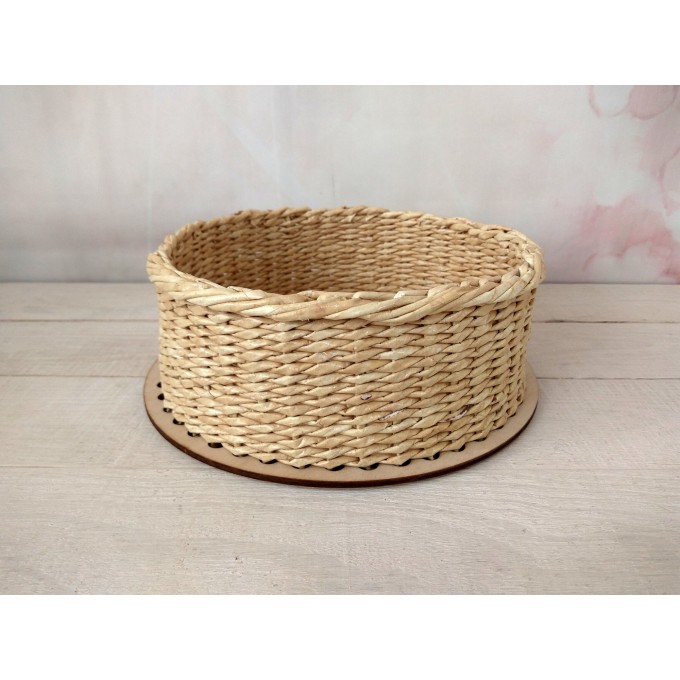 Round basket base 65 cm. 25 inch digital file, laser cut 