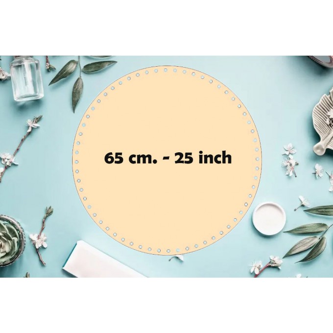 Round basket base 65 cm. 25 inch digital file, laser cut 