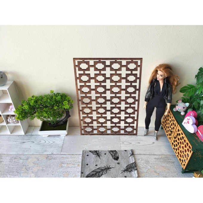 Dressing screen dollhouse miniature furniture partition 