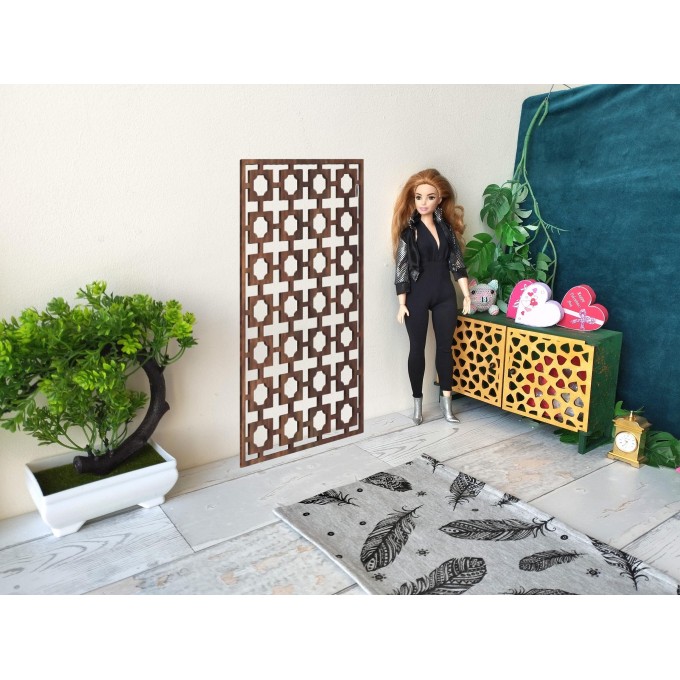 Dressing screen dollhouse miniature furniture partition 