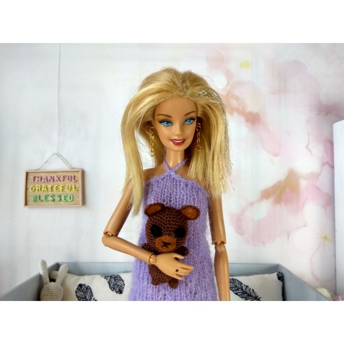 Barbie doll discount teddy bear