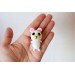 Miniature teddy bear, crochet handmade doll toy