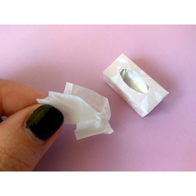Miniature tissue box making tutorial FREE paper