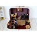 Travel dollhouse suitcase furniture rustic retro