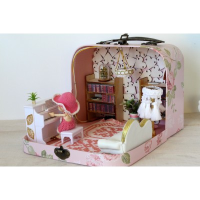 White gold suitcase