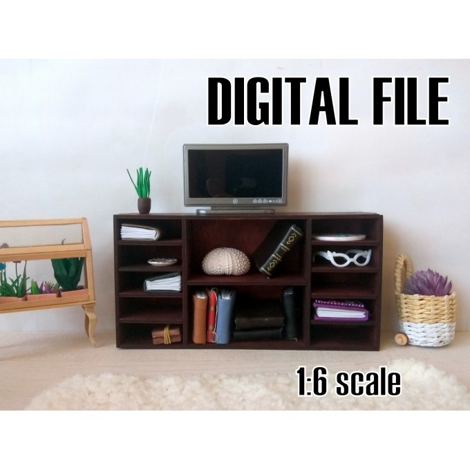 Miniature drawer digital download file, dollhouse prop