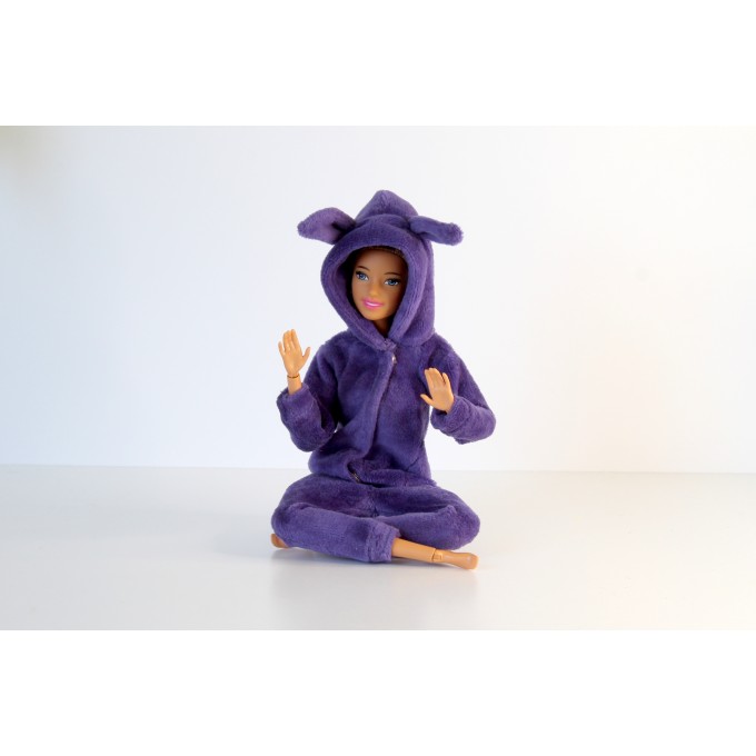 Barb doll pajamas hooded 12-inch BJD doll velvet