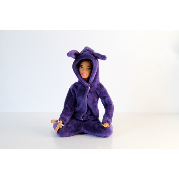 Barb doll pajamas hooded 12-inch BJD doll velvet